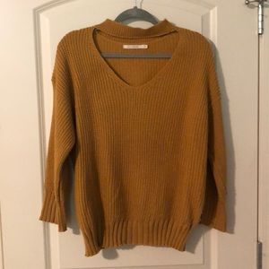 Ellison mustard knit sweater